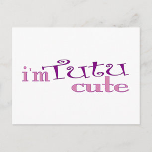 Tutu Cute (Ballet) Briefkaart