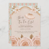 Tutu Cute Ballet Girls Second Birthday Invitation Kaart (Voorkant / Achterkant)