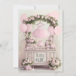 Tutu Cute Ballet Roze Ballerina Thema voor Meisjes Kaart