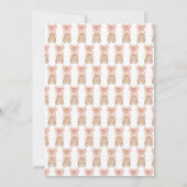 Tutu Cute Ballet Tweede Verjaardagsuitnodiging Kaart (Achterkant)