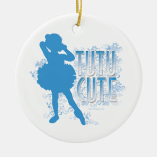 TuTu Cute blue Keramisch Ornament