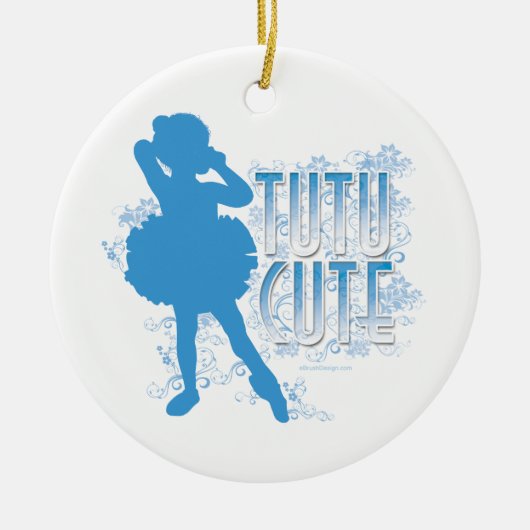 TuTu Cute blue Keramisch Ornament (Voorkant)