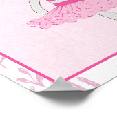 Tutu Cute Bunny Happy 2nd Birthday - Gepersonalise Poster (Hoek)