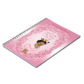 Tutu Cute Ethnic Princess Baby shower Guestbook Notitieboek (Linkerzijde)