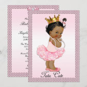 Tutu Cute Ethnic Prinses Pearls Polka Dots Kaart (Voorkant / Achterkant)