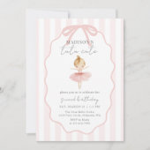 Tutu Cute Girls' Second Ballerina Birthday Kaart (Voorkant)