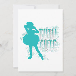Tutu Cute Party of overw-uitnodiging Kaart