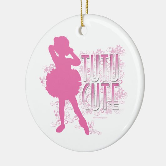 TuTu Cute Pink Keramisch Ornament (Links)