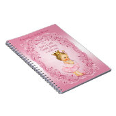 Tutu Cute Pink Princess Baby shower Guestbook Notitieboek (Rechterzijde)