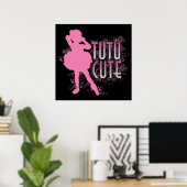 Tutu Cute (roze) Poster (Thuiskantoor)