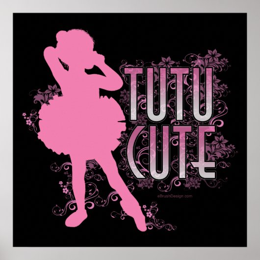 Tutu Cute (roze) Poster (Voorkant)
