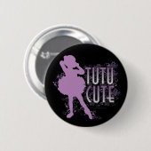 Tutu Cute (Violet) Ronde Button 5,7 Cm (Voorkant /achterkant)