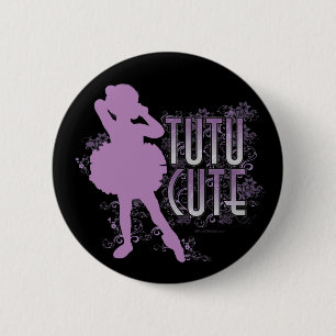 Tutu Cute (Violet) Ronde Button 5,7 Cm