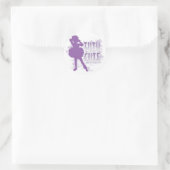 Tutu Cute (Violet) Ronde Sticker (Tas)