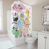 Tutu Cute Zoo Animals Ballerinas Douchegordijn (In situ)