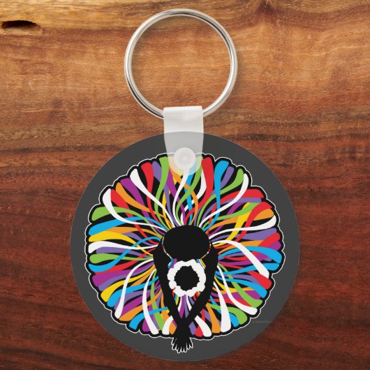 Tutu Elegant (Ballet Dancer) Sleutelhanger (Voorkant)