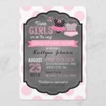 Tutu en Dot Twin Girls Baby shower