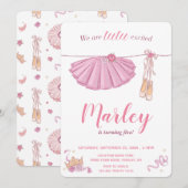 Tutu Excuses Ballerina Elke Age Birthday Party Kaart (Voorkant / Achterkant)