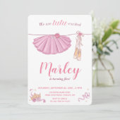 Tutu Excuses Ballerina Elke Age Birthday Party Kaart (Staand voorkant)