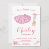 Tutu Excuses Ballerina Elke Age Birthday Party Kaart (Voorkant)