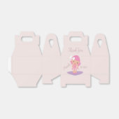 Tutu Girl's Birthday Ballerinas Pink Cartoon Bedankdoosjes (Uitgevouwen)