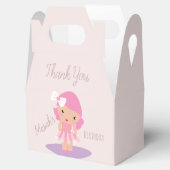 Tutu Girl's Birthday Ballerinas Pink Cartoon Bedankdoosjes (Geopend)