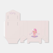 Tutu Girl's Birthday Ballerinas Roze Cartoon Favo Bedankdoosjes (Uitgevouwen)