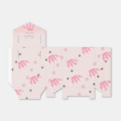 Tutu Girl's verjaardag: twee glitter roze Bedankdoosjes (Uitgevouwen)