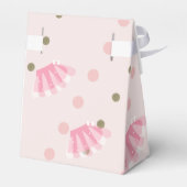 Tutu Girl's verjaardag: twee glitter roze Bedankdoosjes (Achterkant)