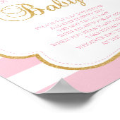 Tutu jurk zegt niet dat baby spelcode roze goud is poster (Hoek)