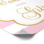 Tutu-kledingkaarten voor baby shower en cadeaubord poster (Hoek)