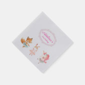 Tutu Leuke Ballerina Ballet Dieren Verjaardagsfees Servet (Hoek)