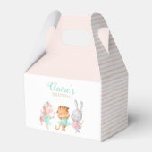 Tutu Leuke Dierenballerina Verjaardagsfeestgast Bedankdoosjes (Achterkant)