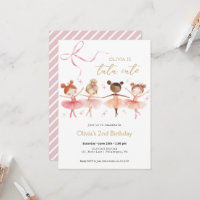 Tutu Leuke Verjaardag Ballerina uitnodiging
