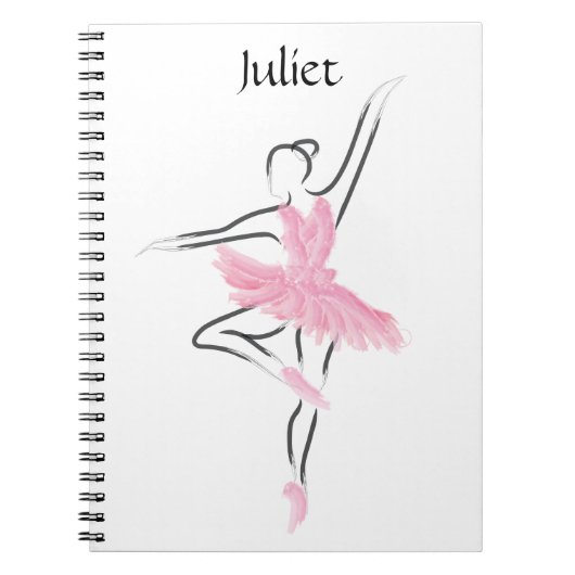 Tutu Love Ballerina Notitieboek Juliet (Voorkant)