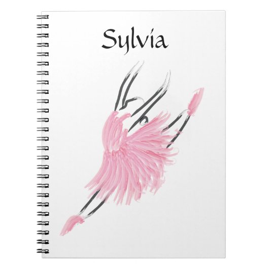 Tutu Love Ballerina Notitieboek Sylvia (Voorkant)