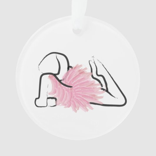 Tutu Love Viviana Acrylic Ballerina Ornament (voorkant)