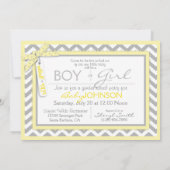 Tutu of Stropdas & Chevron Print Gender onthullen Kaart (Achterkant)