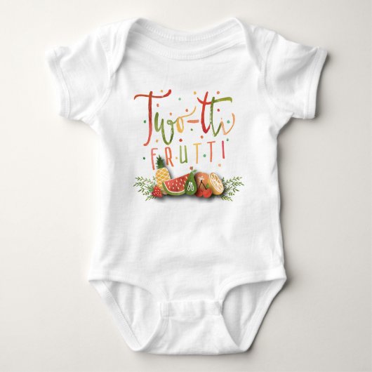 TUTU ONSIE-OUTFIT | Tweetti Frutti Birthday Party Romper (Voorkant)