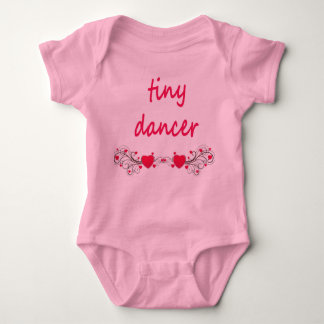 Tutu onsie, roze. Een kleine danseres vooraan. Romper
