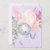 Tutu opgewonden baby meisje douche kaart (Achterkant)