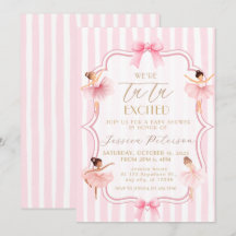 Tutu Opgewonden Ballerina Ballet Baby Shower