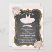 Tutu Opgewonden Tutu Baby shower Uitnodiging (Voorkant)