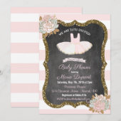 Tutu Opgewonden Tutu Baby shower Uitnodiging (Voorkant / Achterkant)