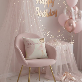 Tutu Pink Ballerina Ballet Dancer Girl Birthday Kussen