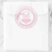 Tutu Polka Dot Jumper & Winter Sneeuwvlok Dank u Ronde Sticker (Tas)