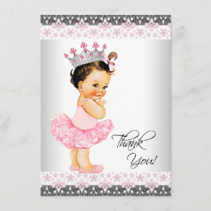 Tutu Princess Baby shower Bedankt