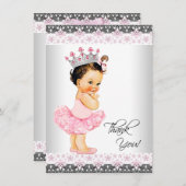 Tutu Princess Baby shower Bedankt (Voorkant / Achterkant)