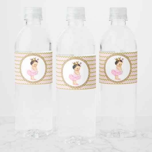 Tutu Princess Baby shower Waterflesetiketten Waterfles Etiket (Flessen)