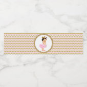 Tutu Princess Baby shower Waterflesetiketten Waterfles Etiket (Enkel label)